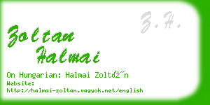 zoltan halmai business card